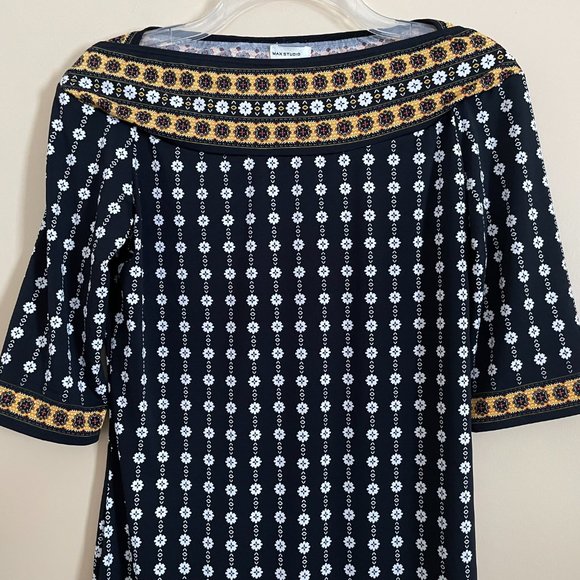 Max Studio French Provence Dress Size Small NWT Stretch Business Casual - Picture 4 of 8